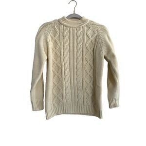 Vintage Fishermen Sweater Women’s Size Small Cream Colored Chunky Knit